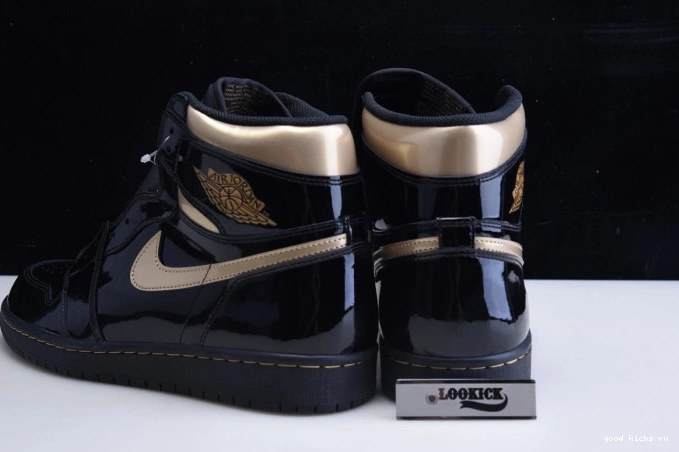 HIGH METALLIC 555088-032 GOLD RETRO AIR (2020) 1 JORDAN BLACK 0728